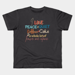 Introvert coffee and cake lover Kids T-Shirt